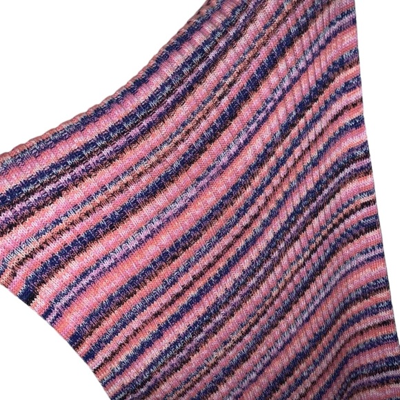 GAP FOR GOOD Open Front Short Sleeve Spacedye Cardi In Pink/Purple/Blue M ✨NWOT✨ - Picture 7 of 10